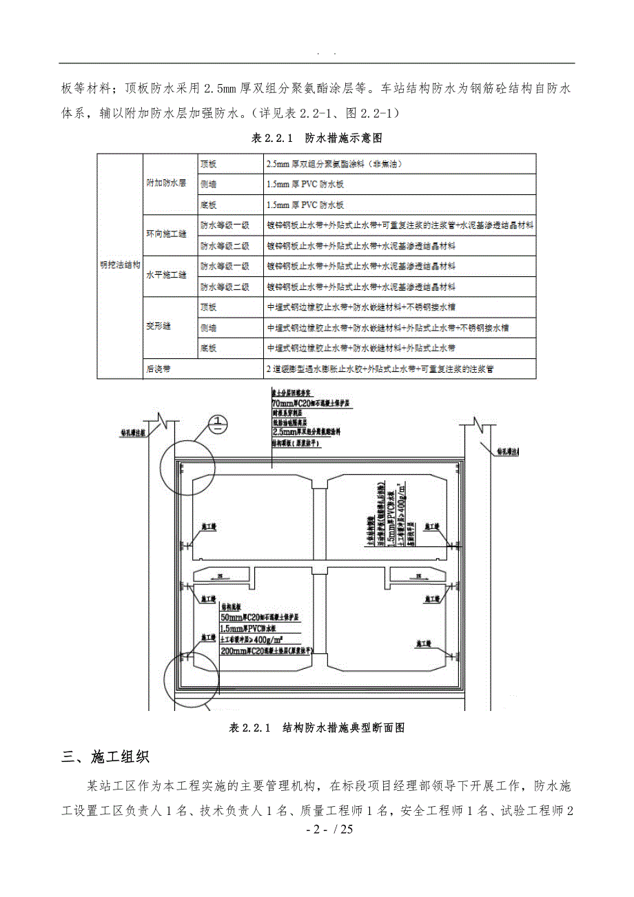 地铁车站主体防水工程施工组织设计方案较好版_第4页