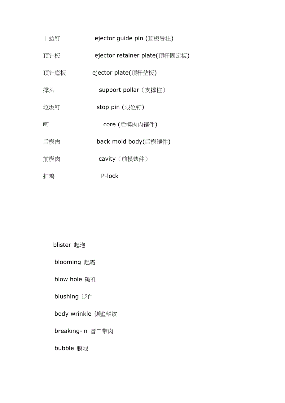 注塑方面英语术语_第5页