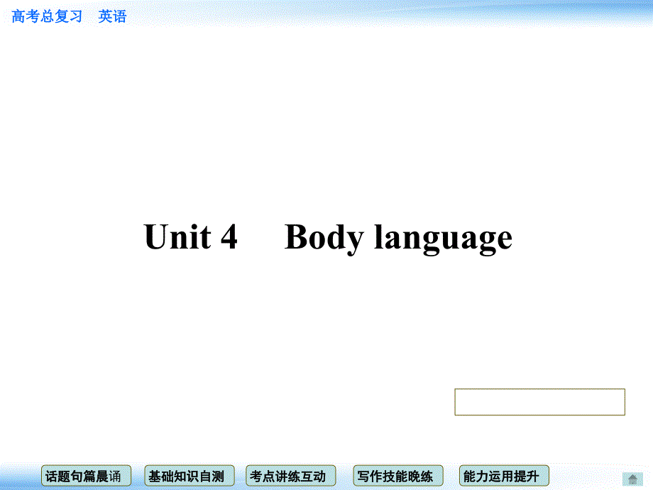 高三英语一轮复习必修四Unit4.ppt_第1页