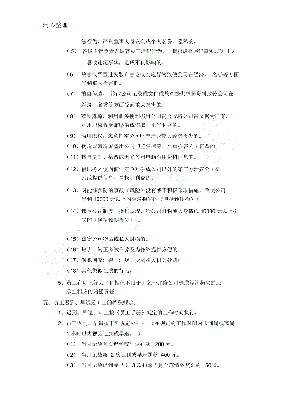 某集团公司员工处罚管理办法_第4页