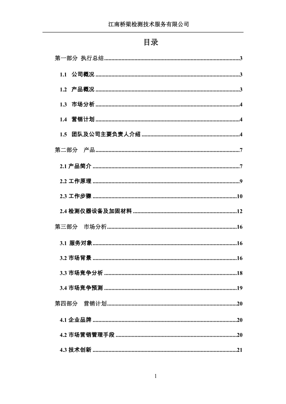 桥梁检测、加固创业计划书.doc_第2页