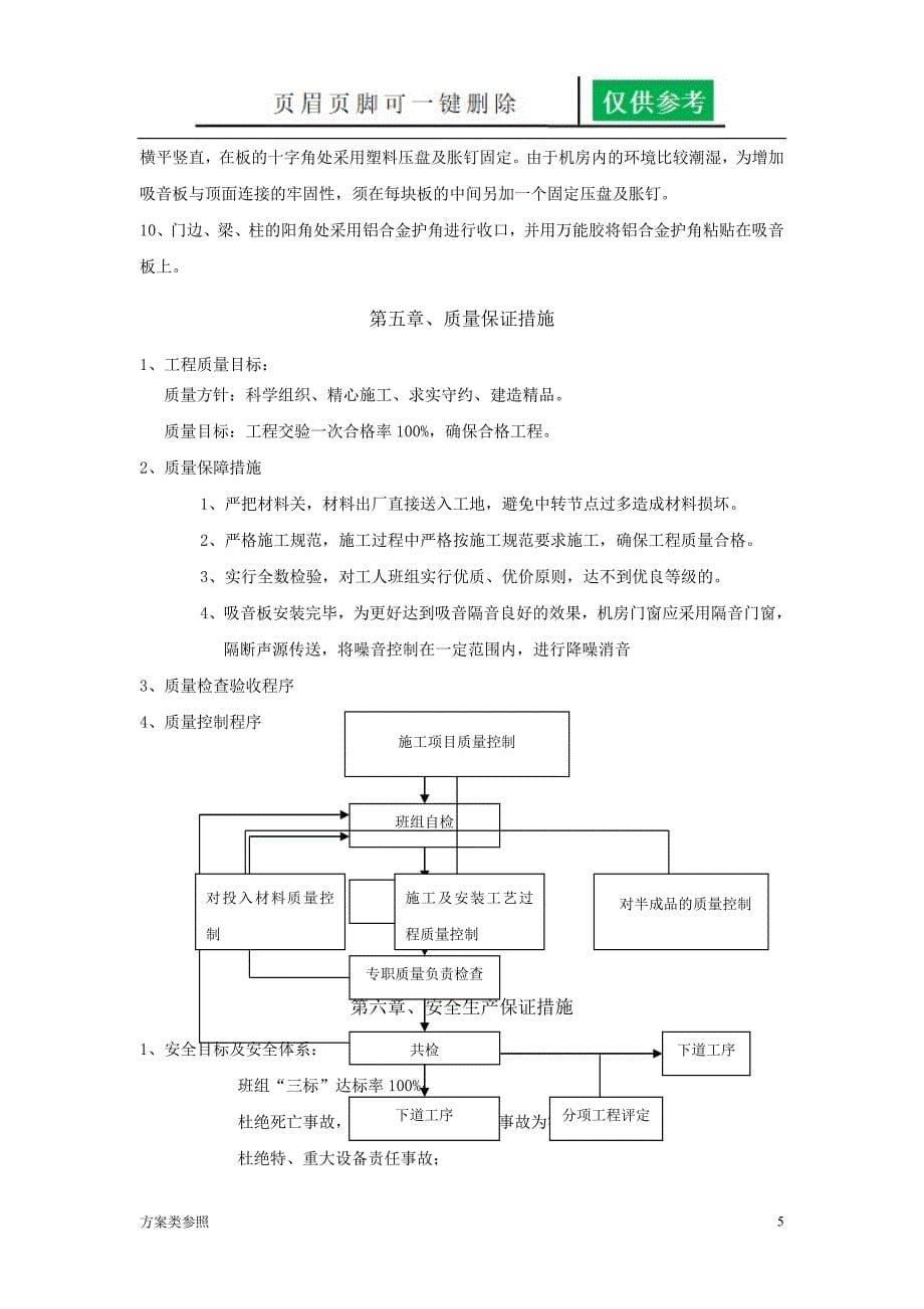 粘贴式穿孔吸音复合板施工方案[方案材料]_第5页