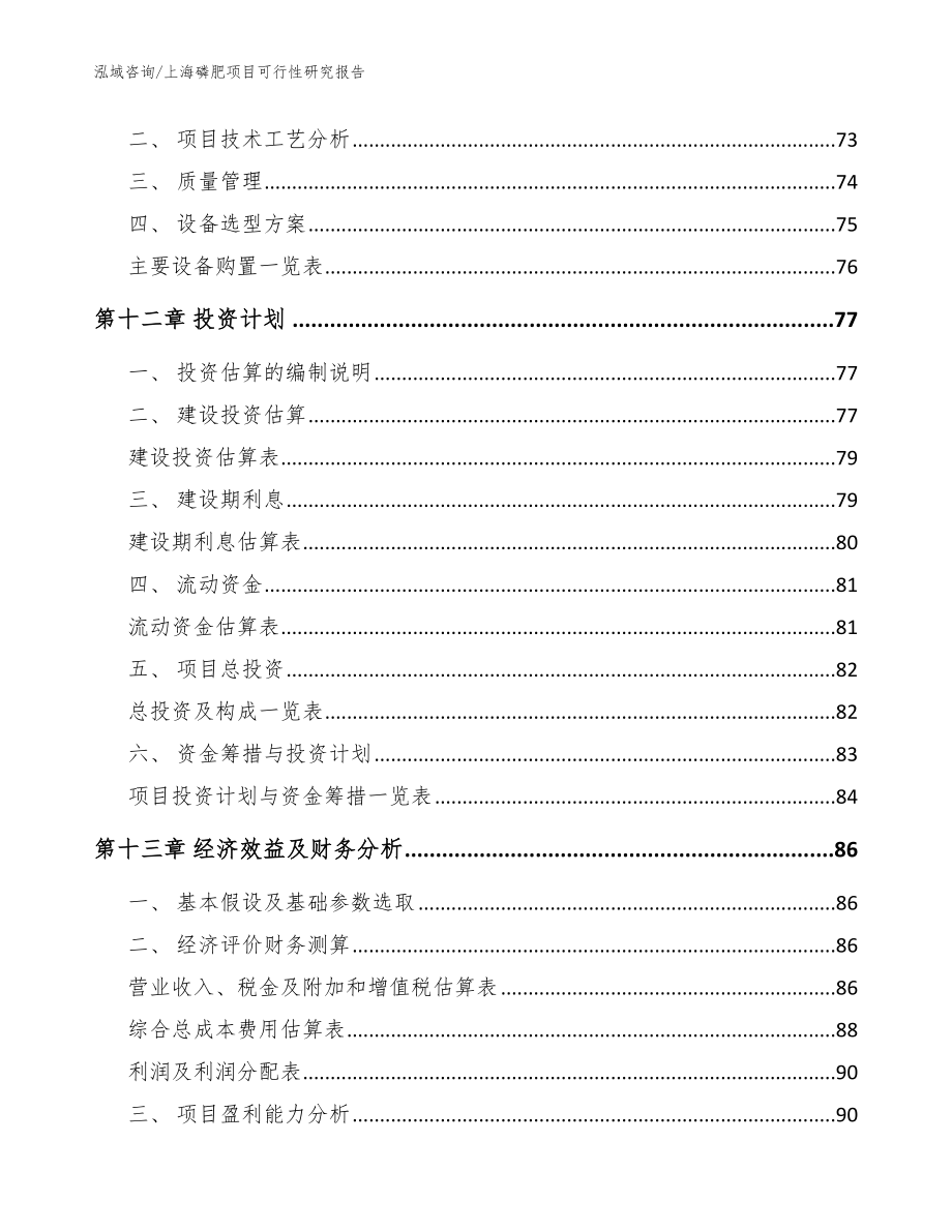 上海磷肥项目可行性研究报告（范文）_第4页