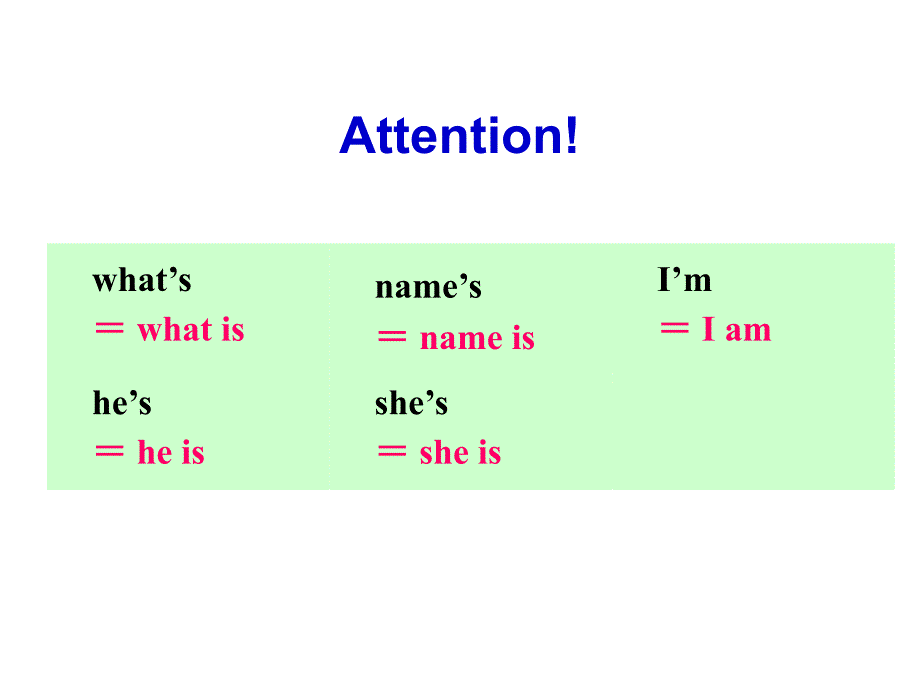 七年级英语上册Unit 1 Section A (Grammar Focus-3c)ppt课件ppt课件_第5页