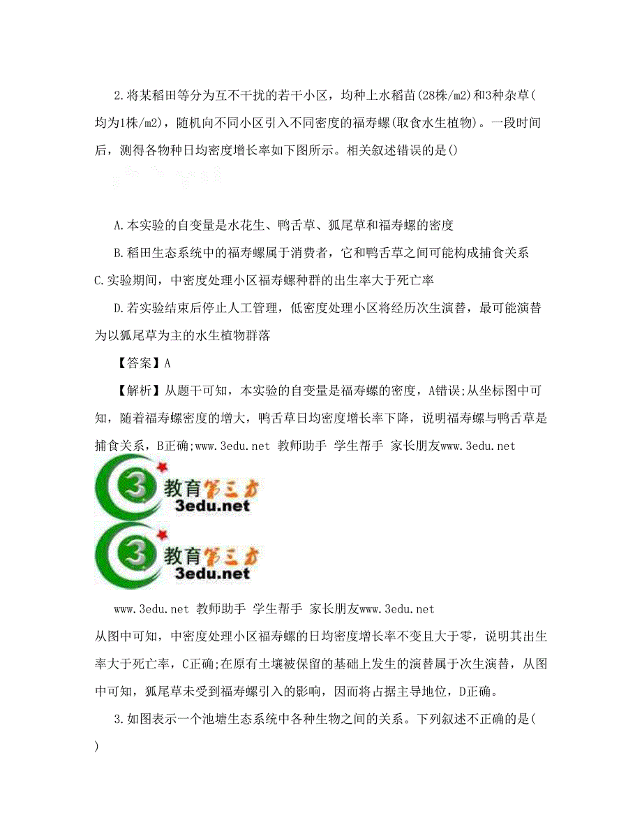 最新高三生物知识点诊断测试题2优秀名师资料_第2页