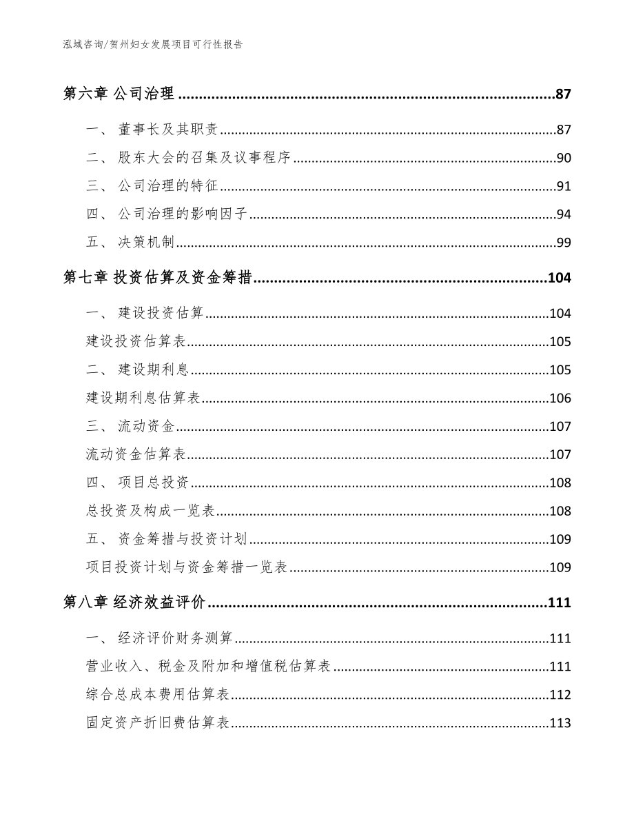 贺州妇女发展项目可行性报告模板参考_第4页