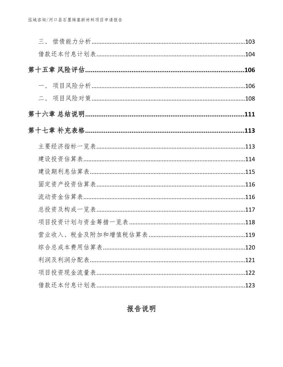 河口县石墨烯基新材料项目申请报告_模板范本_第5页