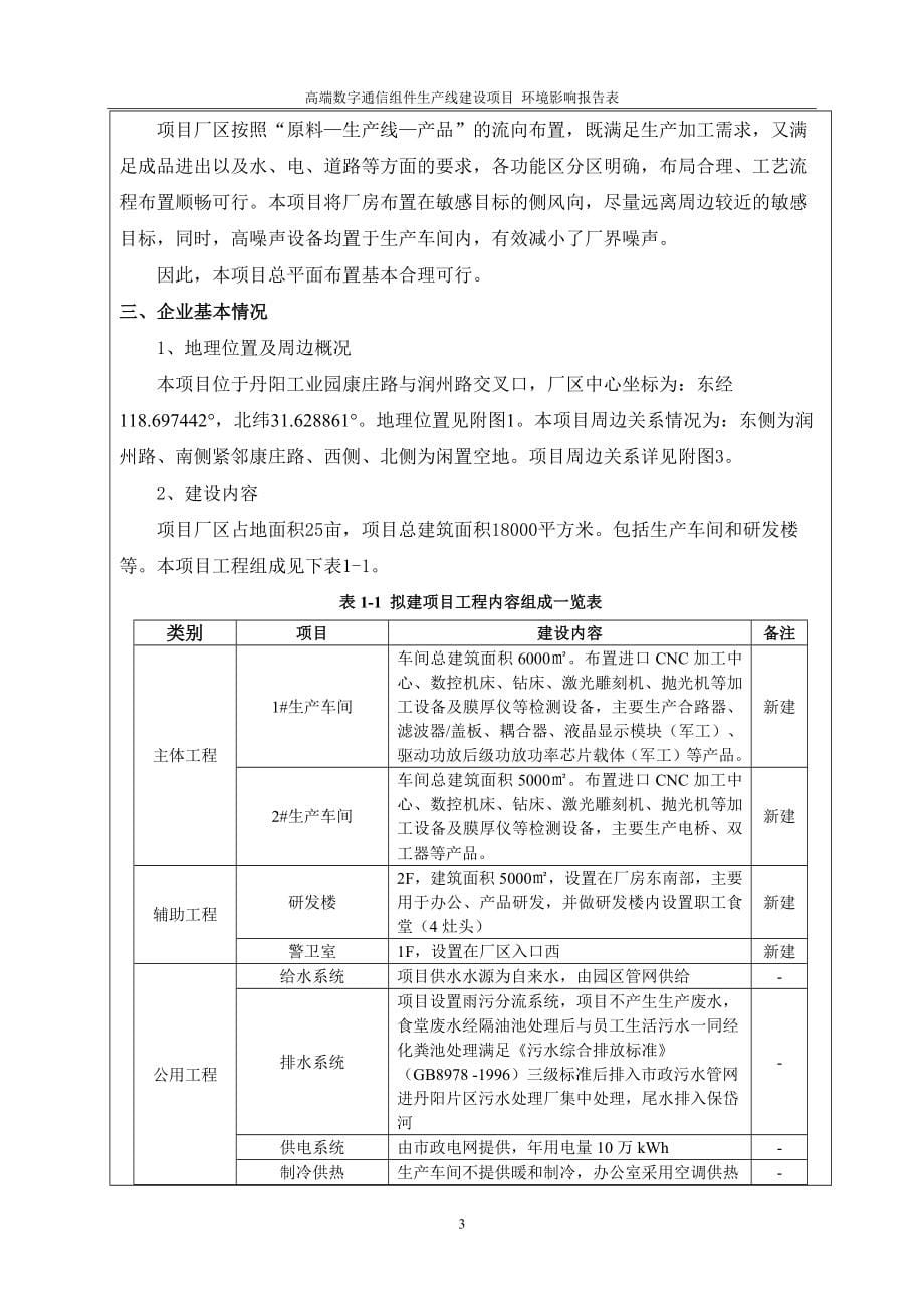 安徽润晨智能装备制造有限公司高端数字产业设备配件生产线建设项目环境影响报告表.docx_第5页