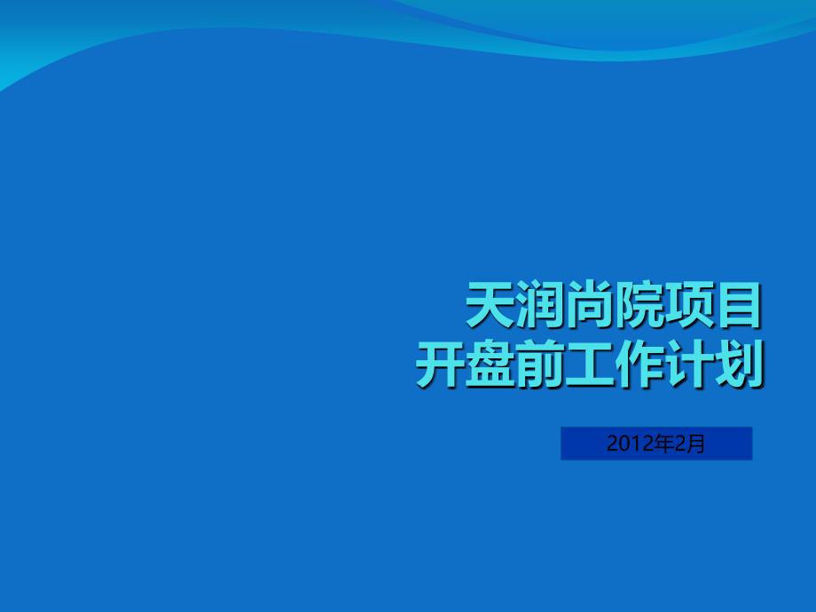 开盘前工作计划_第1页