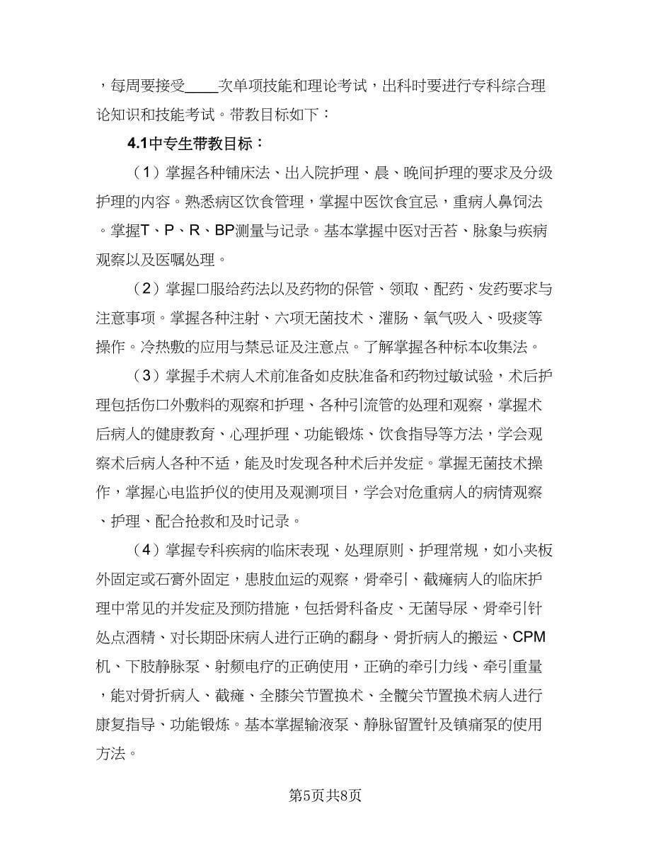 2023实习护士工作计划标准范文（2篇）.doc_第5页