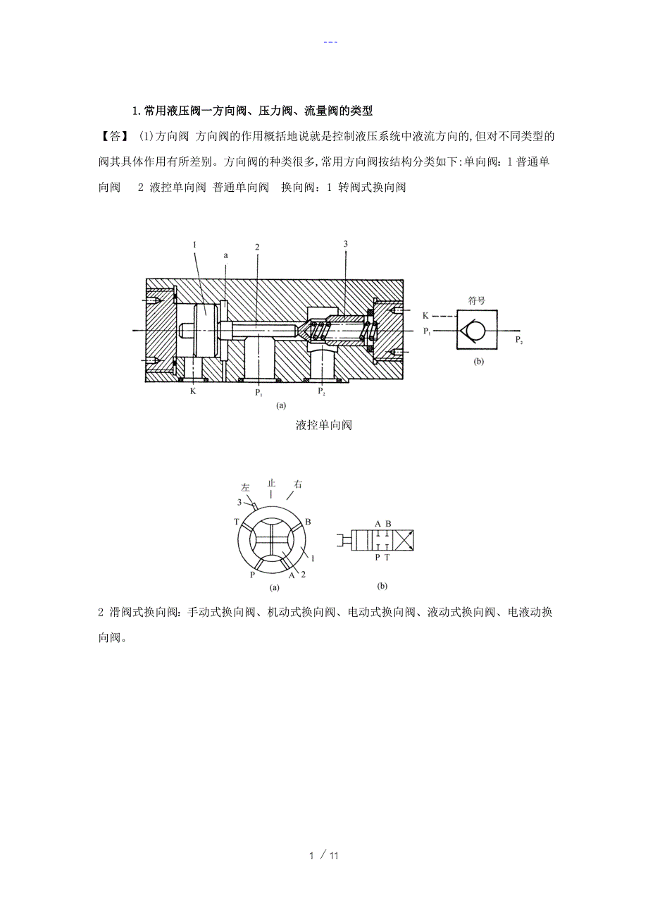 常用液压阀的类型_第1页