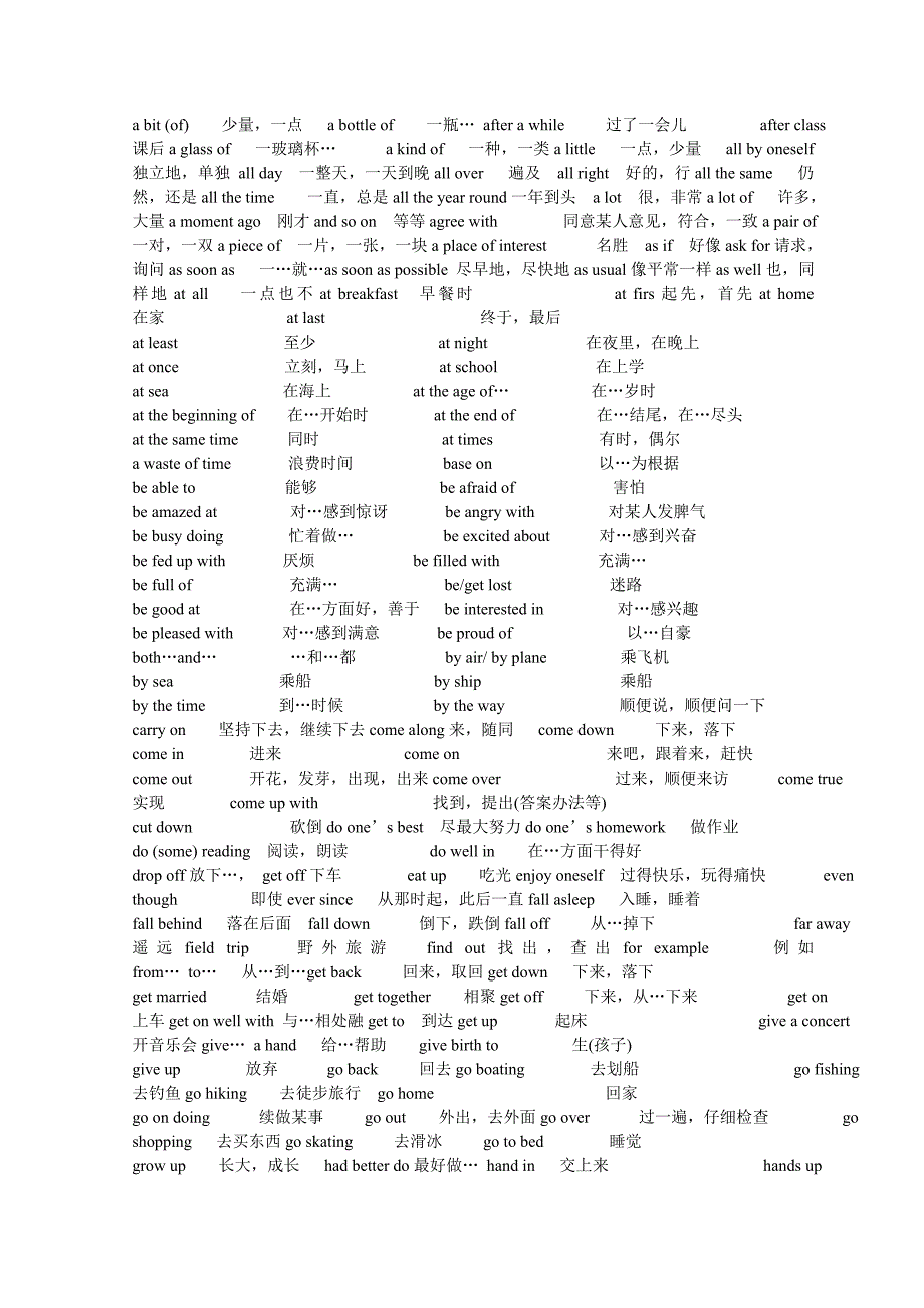 重点短语和句子_第1页