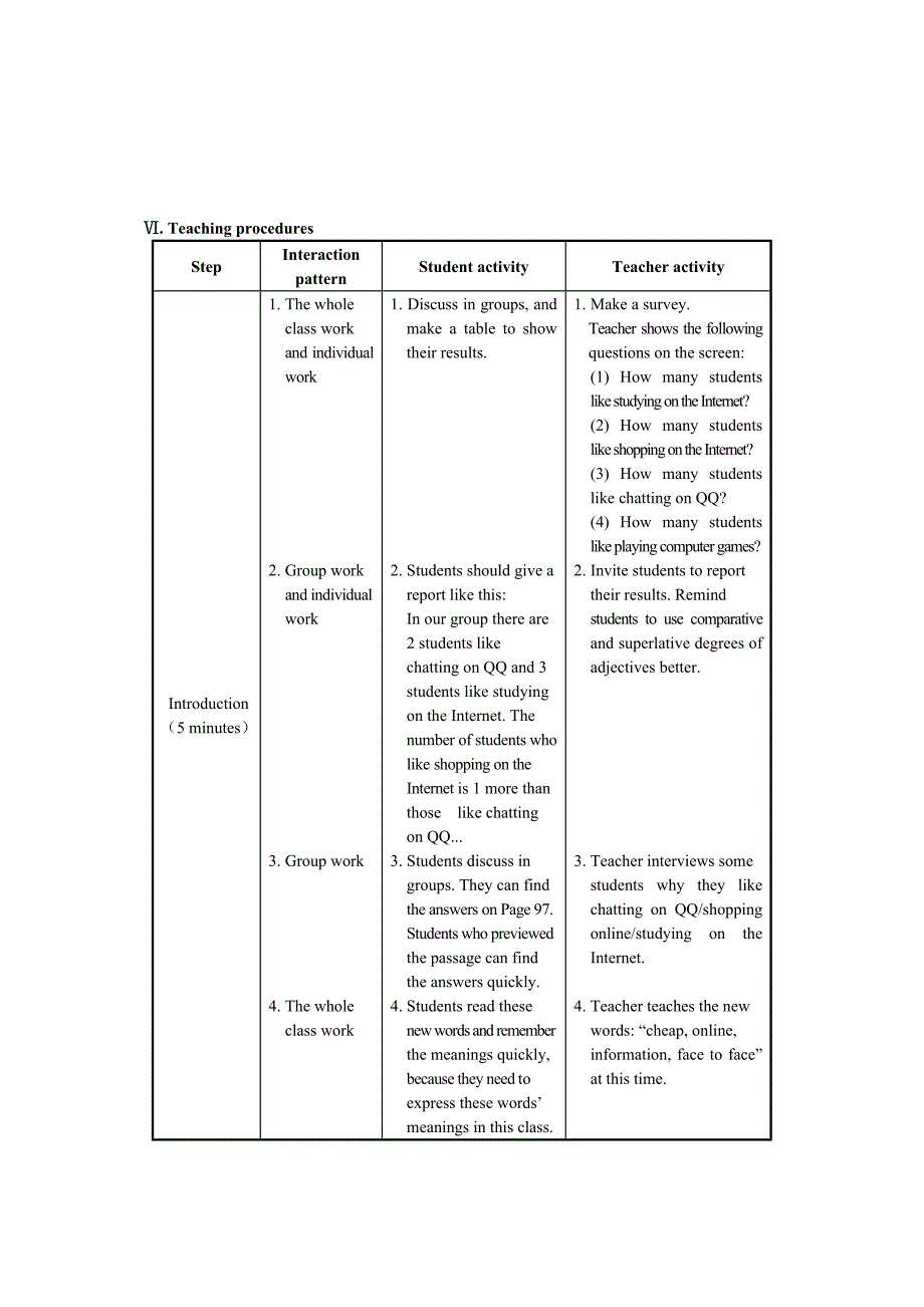 仁爱版八年级上英语教学案例设计Unit 4Topic 3Section A_第3页