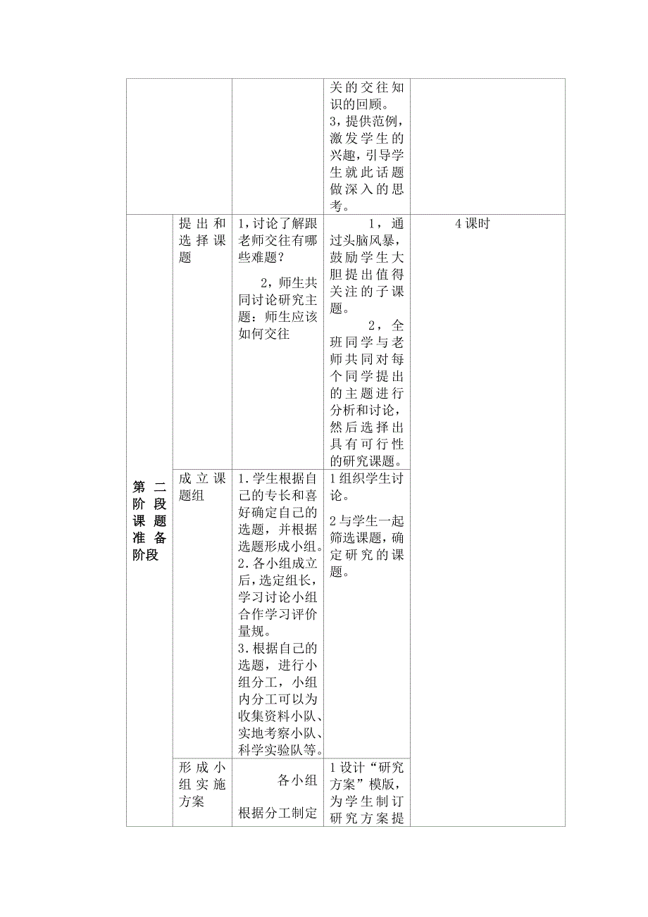 学会与人交往研究性学习设计方案.doc_第3页