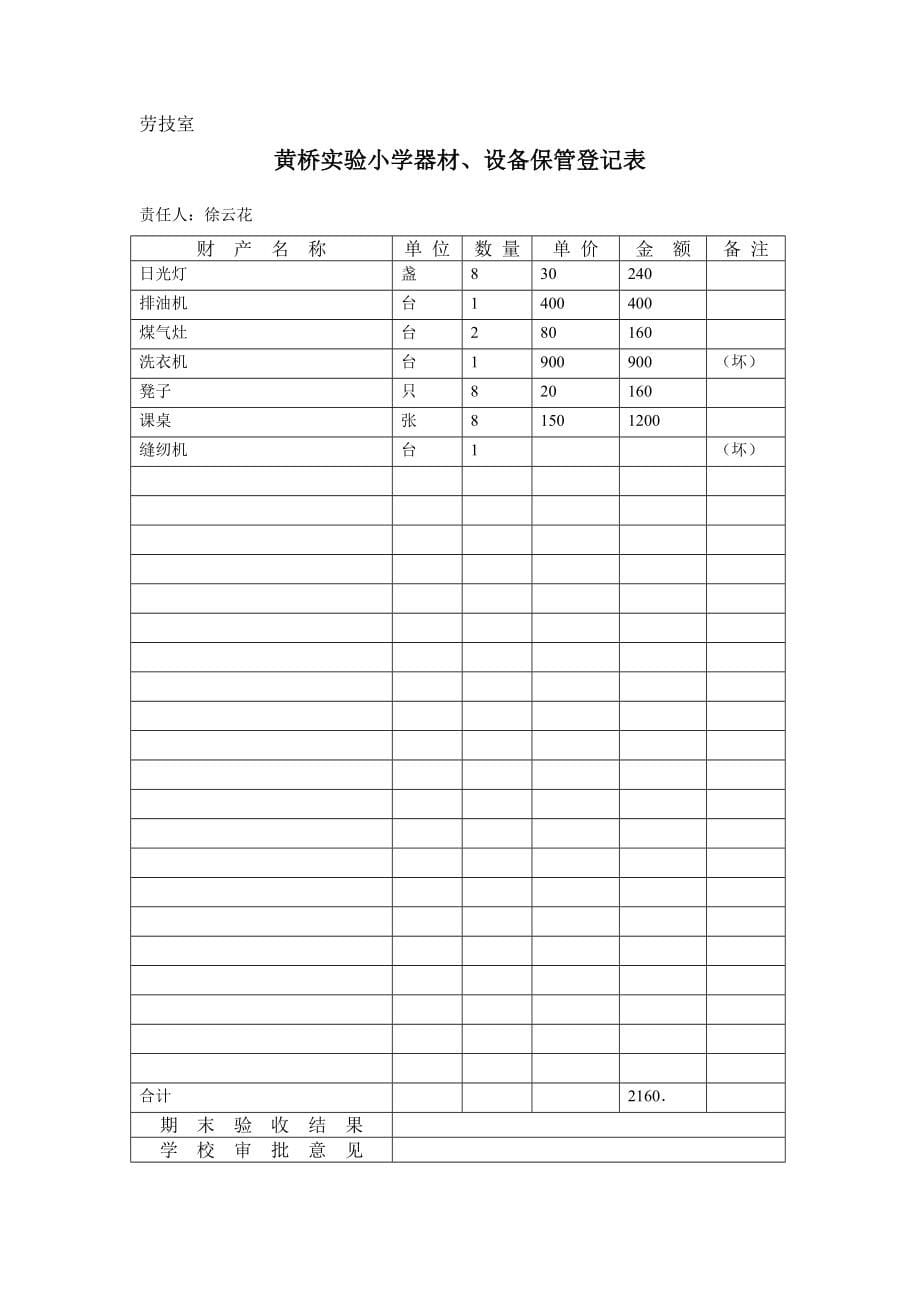 音体美劳技-科学-舞蹈教室器材设备一览表(完整版)实用资料_第5页