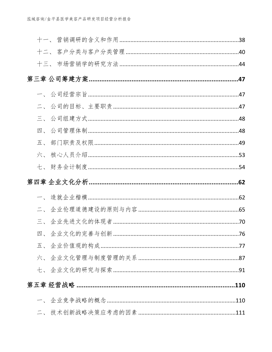 金平县医学美容产品研发项目经营分析报告_第2页