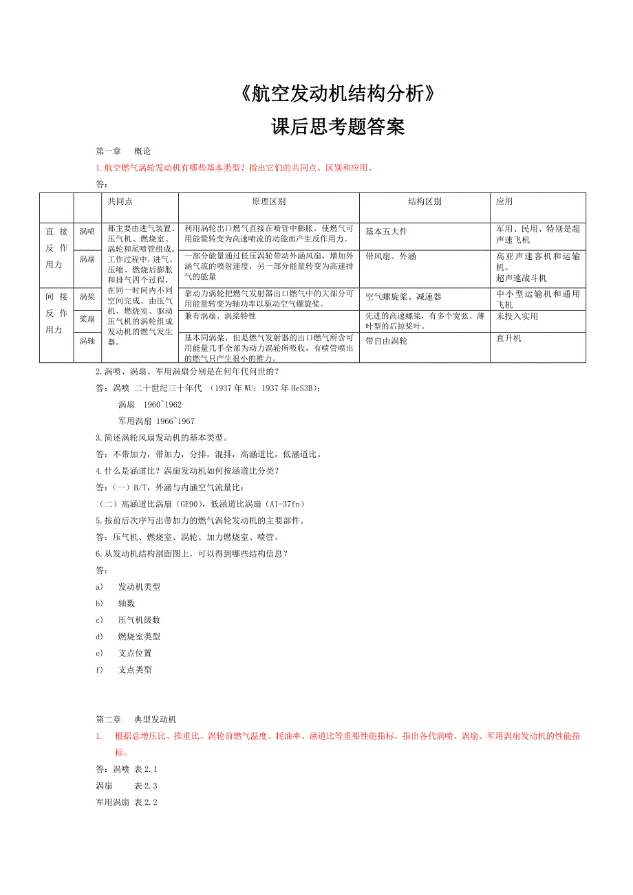 航空发动机结构分析思考题答案_第1页