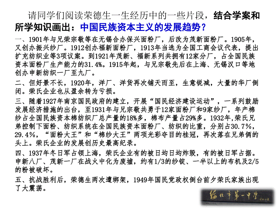 岳麓书社版高中历史必修二2.11民国时期民族工业的曲折发展课件41张共41张PPT_第2页