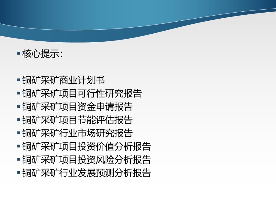 铜矿采矿项目可行性研究报告_第2页