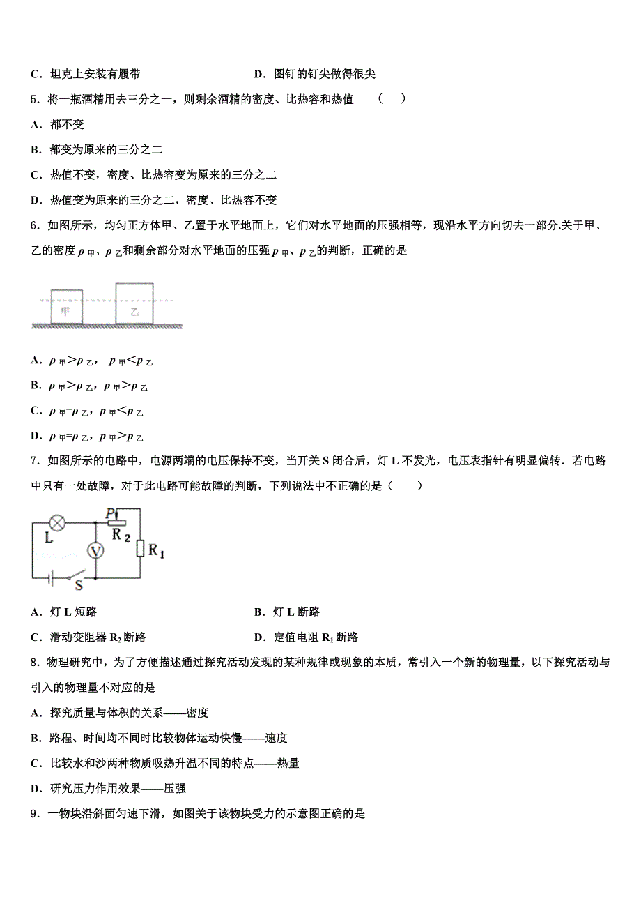 2023届湖北省武汉市市级名校中考物理猜题卷（含解析).doc_第2页