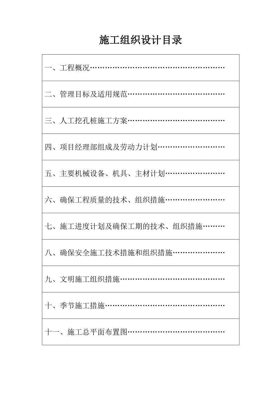 某桩基人工挖孔桩施工组织设计方案_第3页