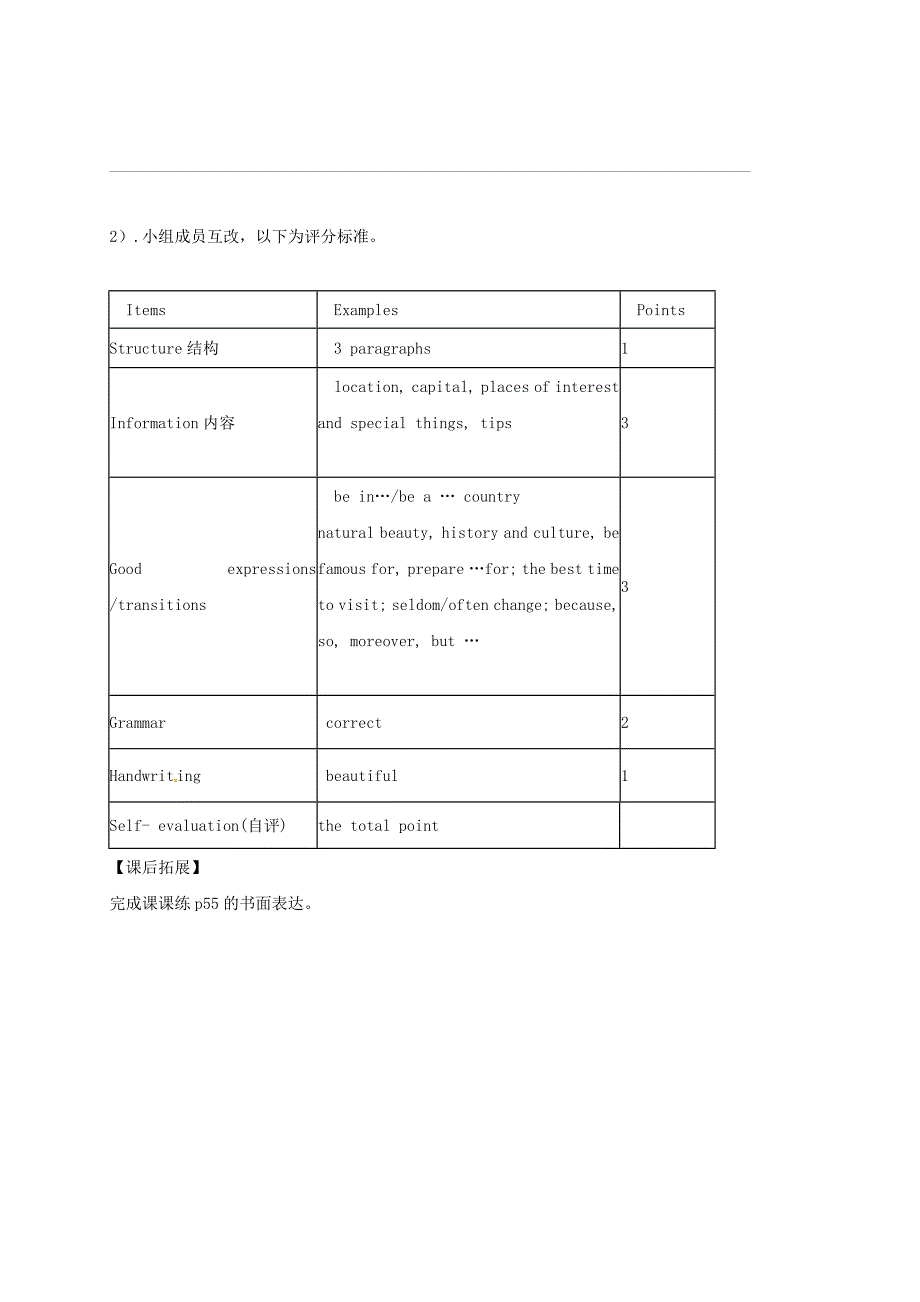 江苏省镇江市润州区八年级英语下册Unit5GoodmannersTask导学案无答案新版牛津版通用_第3页