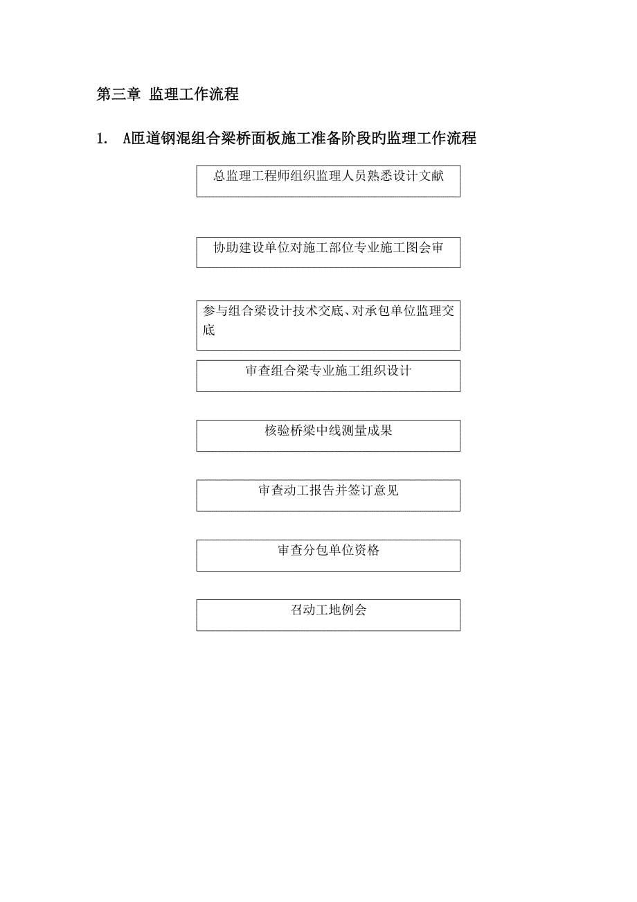 匝道钢混组合梁桥面板施工监理实施细则_第5页