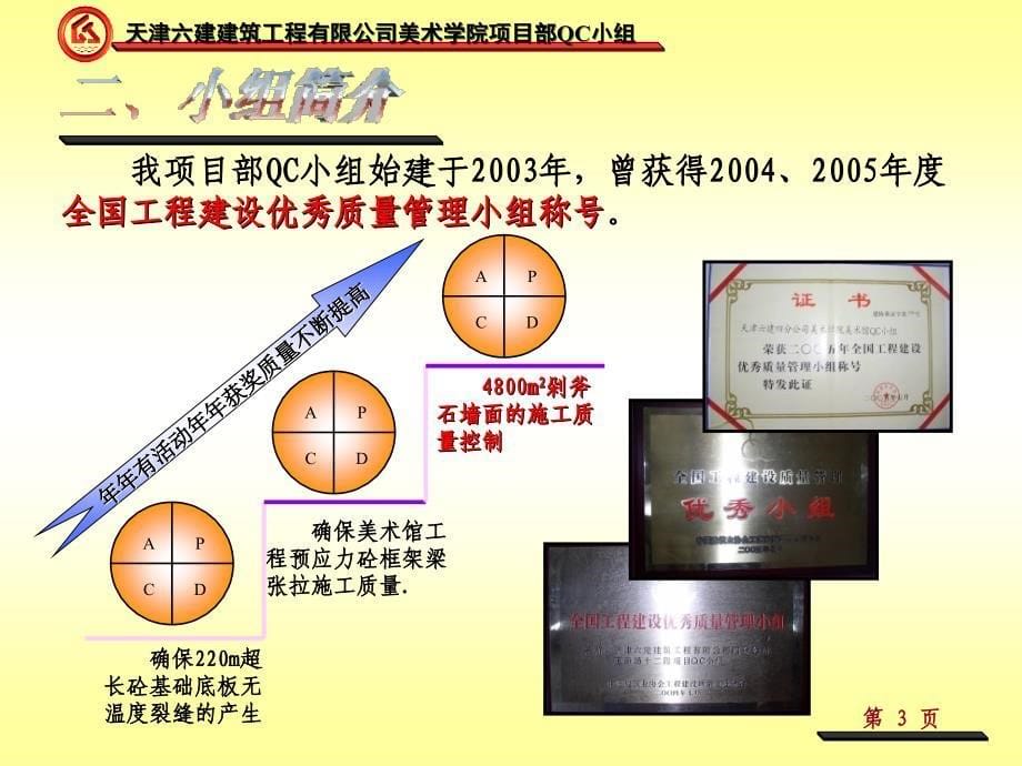 4800m2剁斧石墙面的施工质量控制QC_第5页