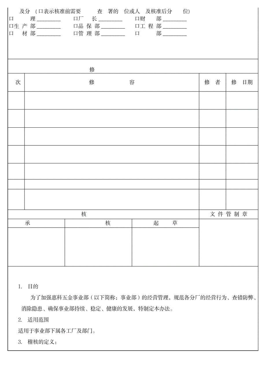 综合稽核管理制度_人力资源-薪酬管理_第1页