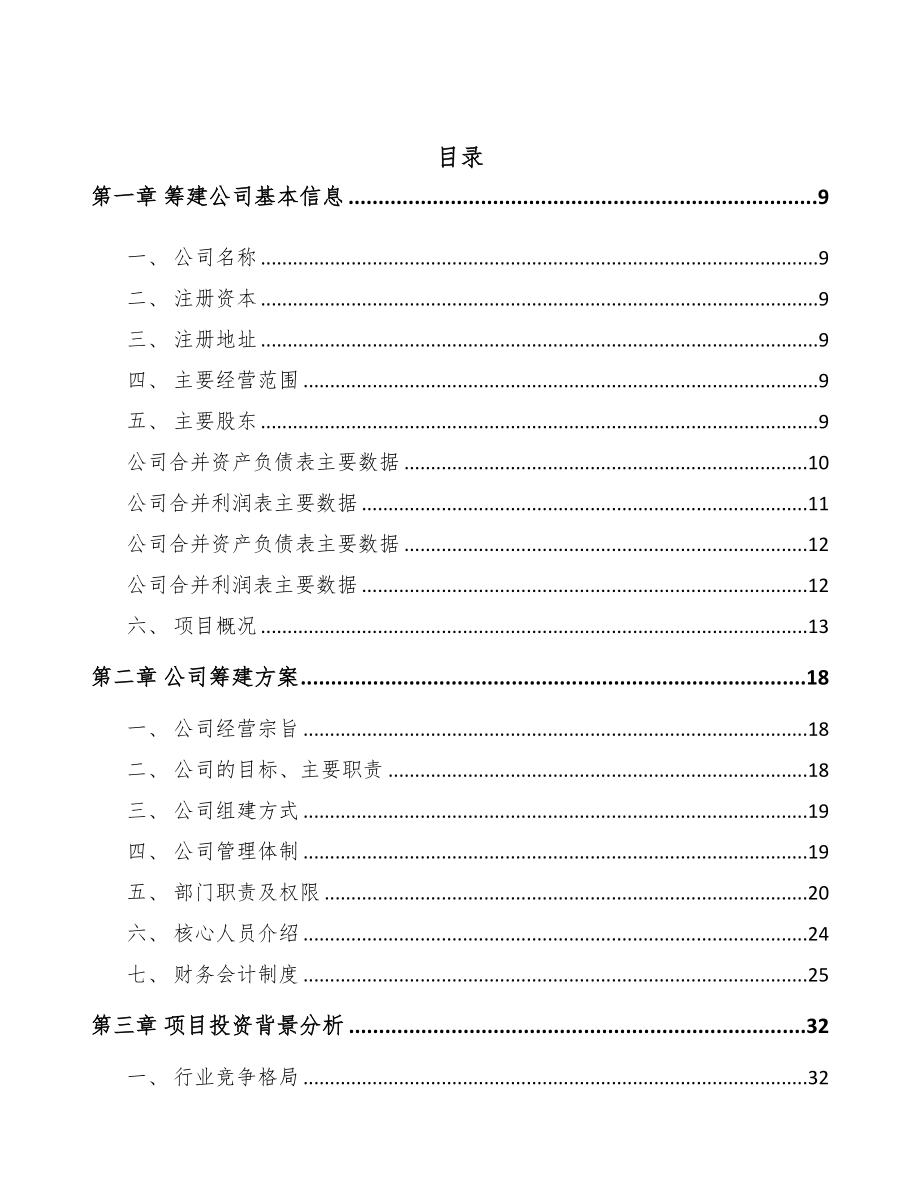 六盘水关于成立起动电机公司研究报告参考模板(DOC 81页)_第2页