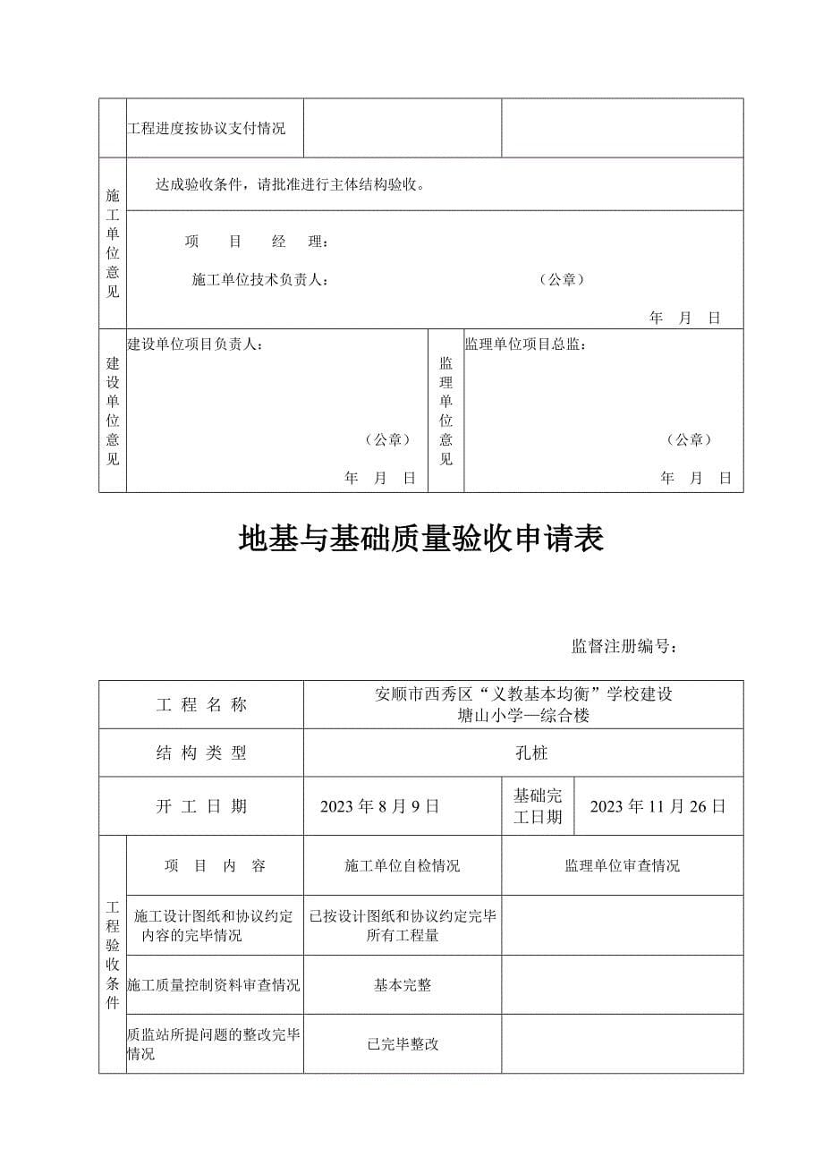 单位工程验收申请表_第5页