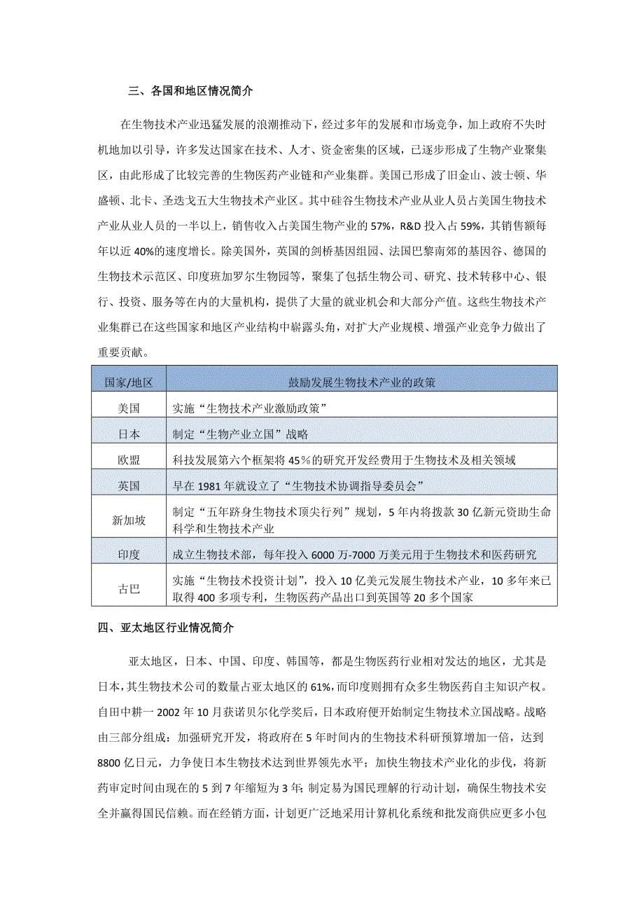 生物医药行业分析报告_第5页