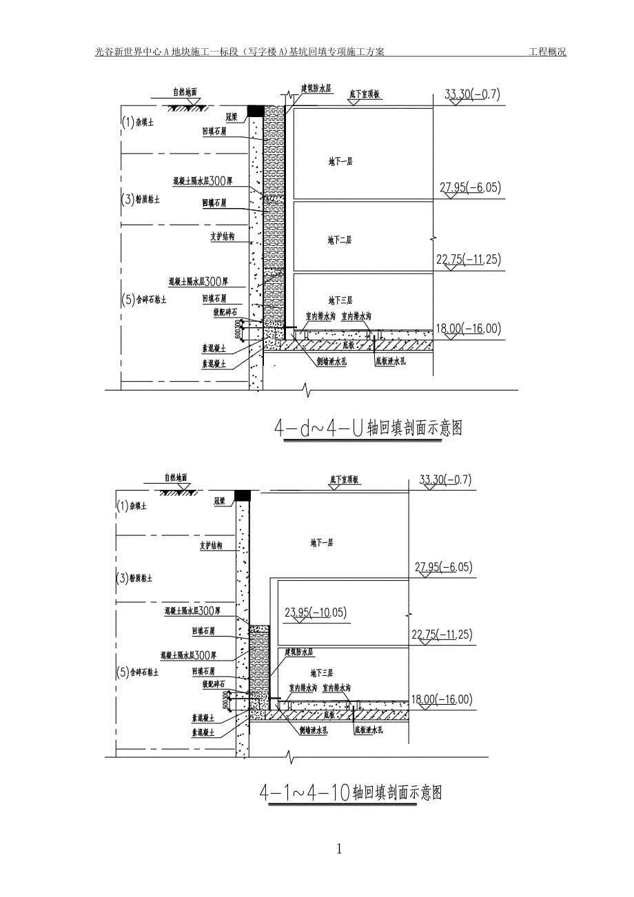 光谷新世界中心A地块施工一标段(写字楼A)基坑回填方案_第5页