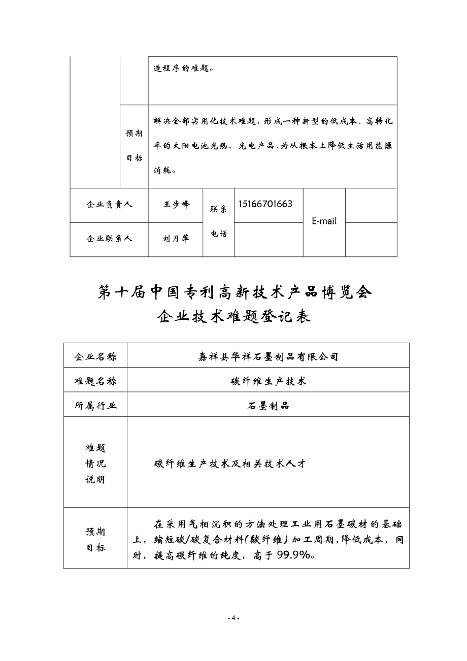 关于第十届中国专利高新技术产品博览会需求的通知-中国科学_第4页