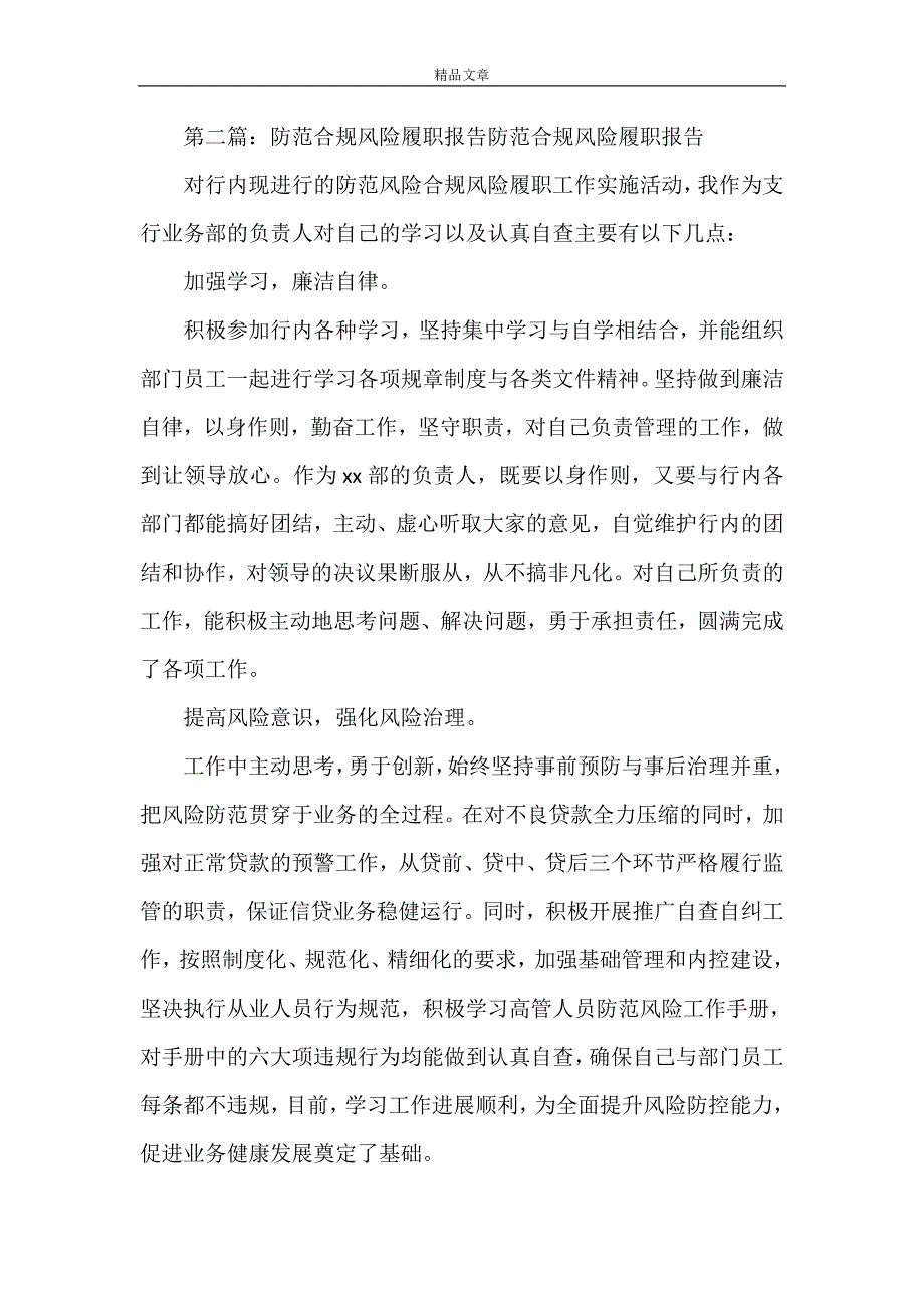 《风险合规履职报告》.doc_第2页