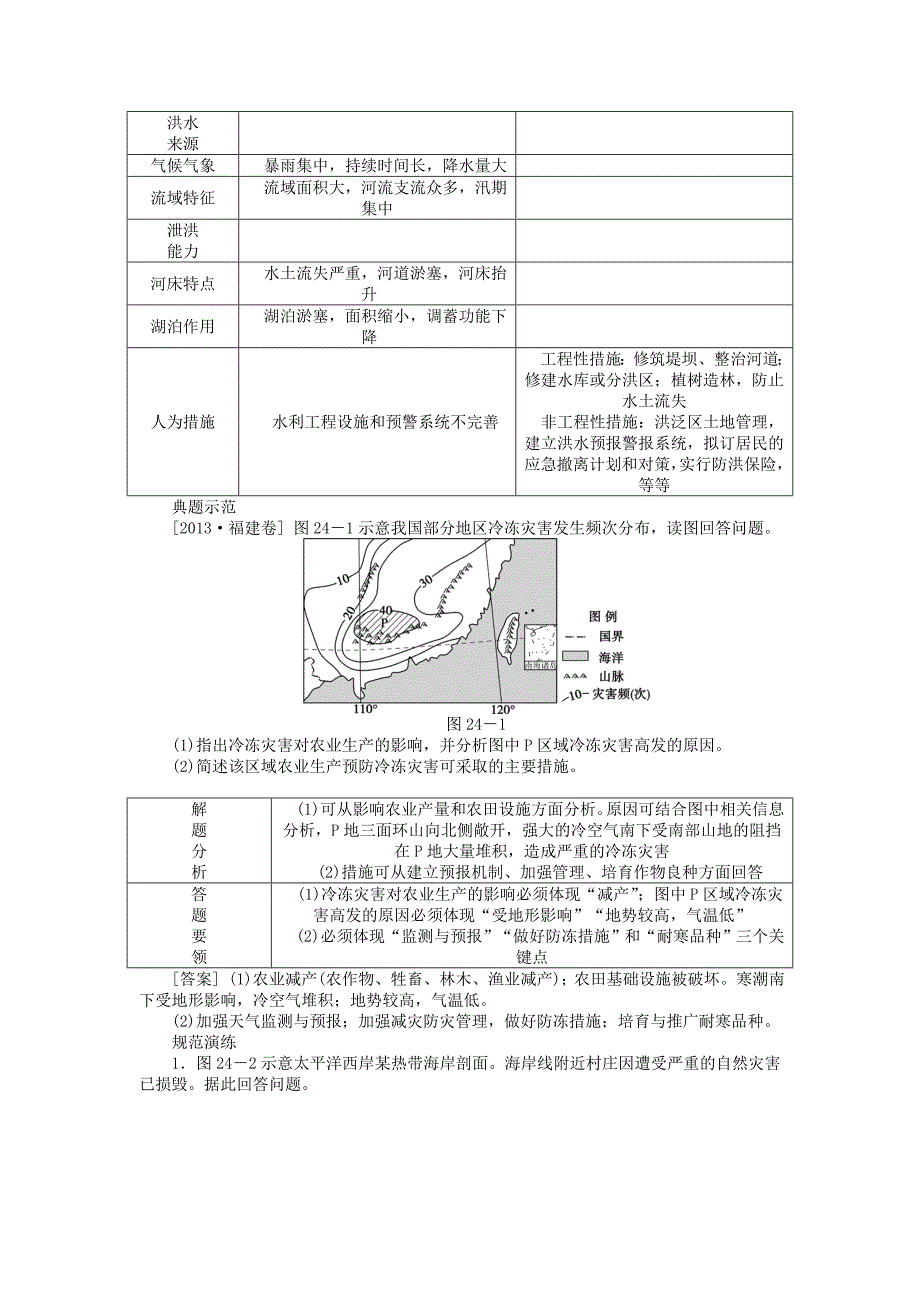 新教材 名校专递：高考地理特色专题讲练24自然灾害的分布、成因与防御含答案_第2页