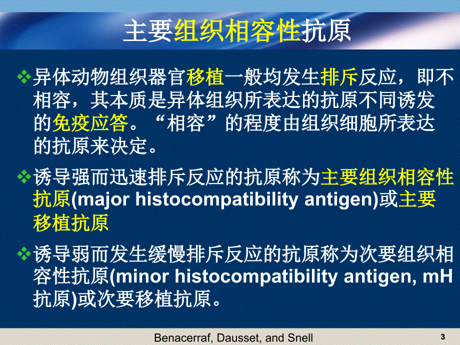 医学免疫学课件：主要组织相容性抗原_第3页