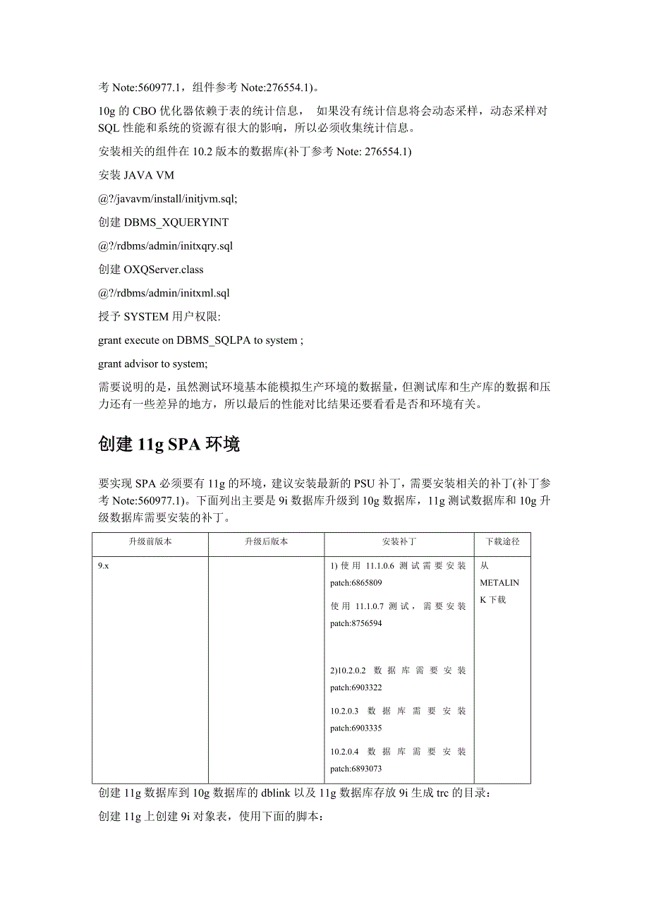 oracle11gSPA应用在9i升级到10gSQL性能测试_第4页