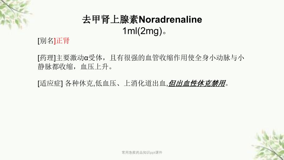 常用急救药品知识ppt课件课件_第5页