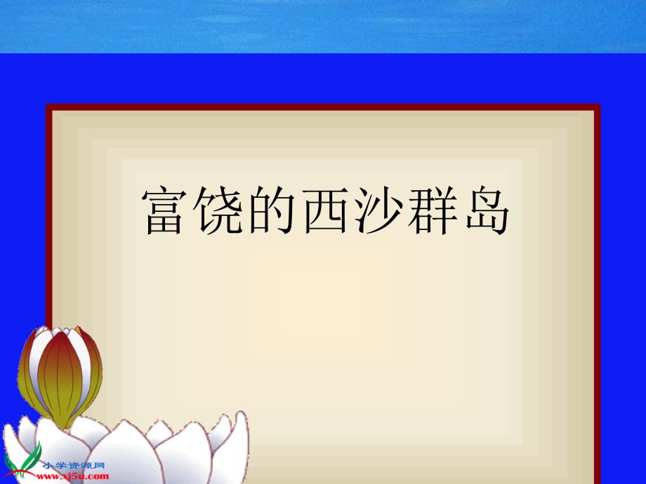 人教版版语文三年级下册富饶的西沙群岛课件_第3页