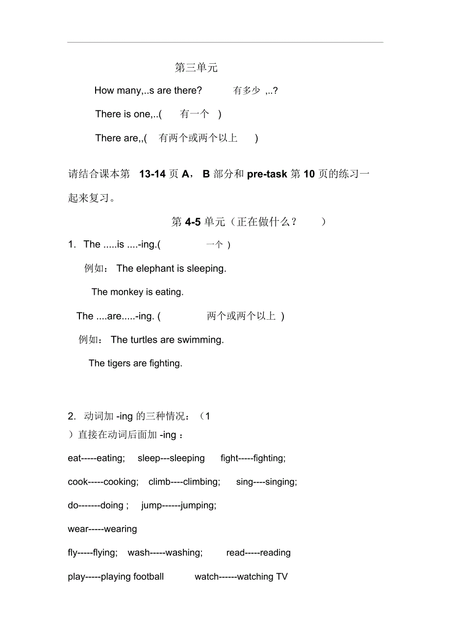 朗文英语1B6个单元知识点总结_第3页