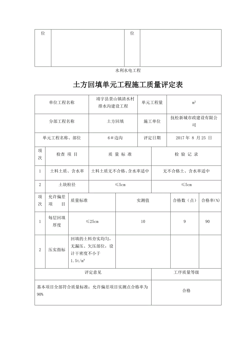 土方回填质量评定表_第2页