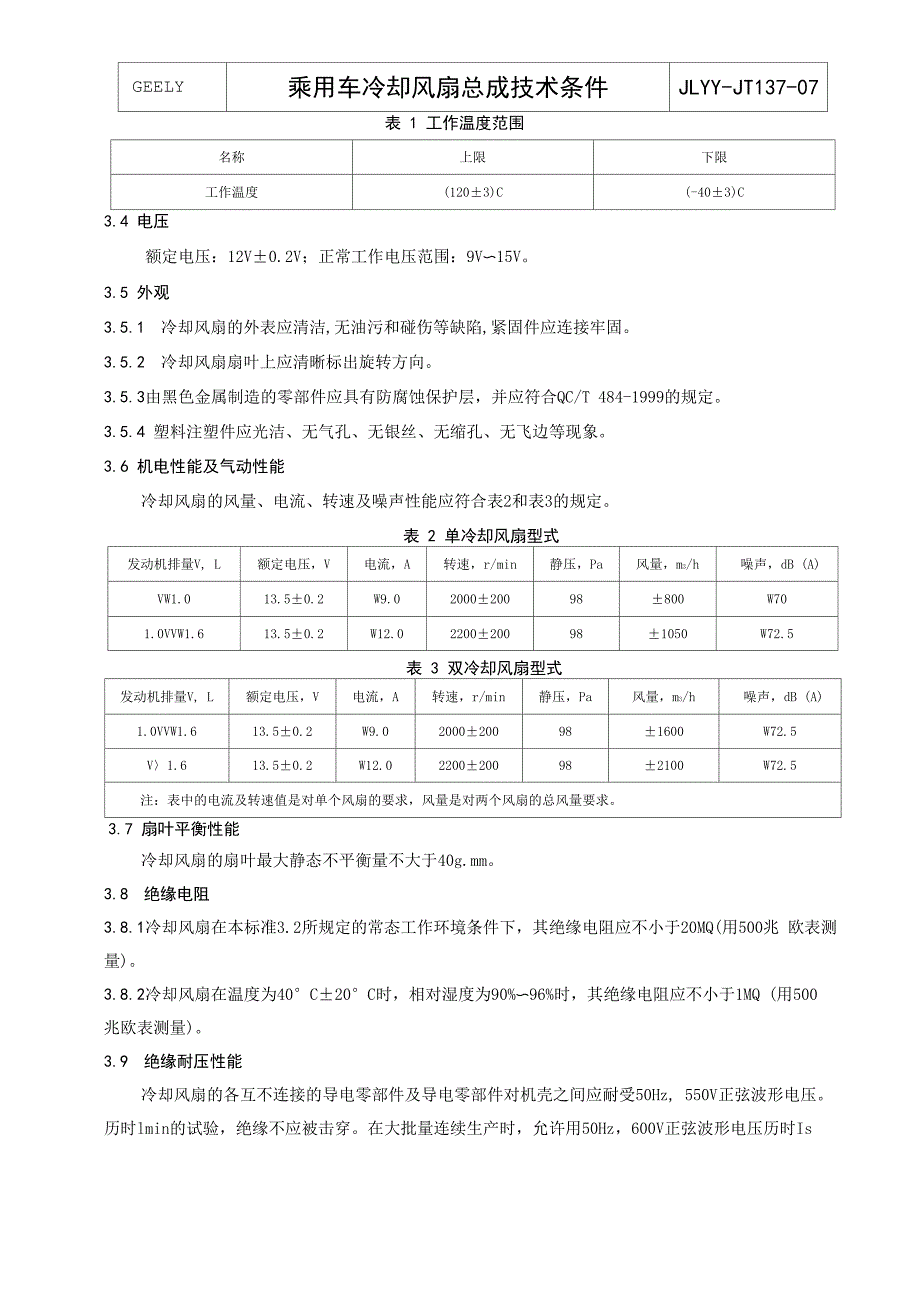 乘用车冷却风扇总成技术条件_第4页