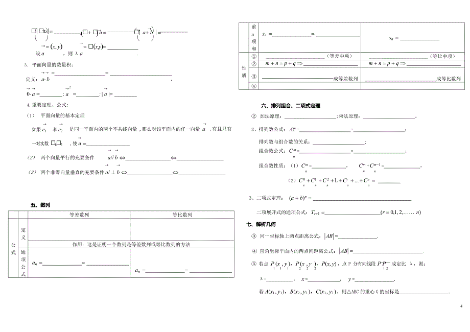 (完整版)高中数学公式总结-默写版,推荐文档_第4页