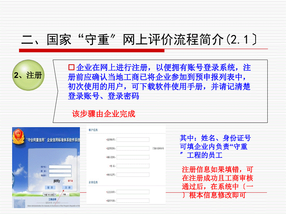 守合同重信用评价流程新版1预申报教学课件_第4页