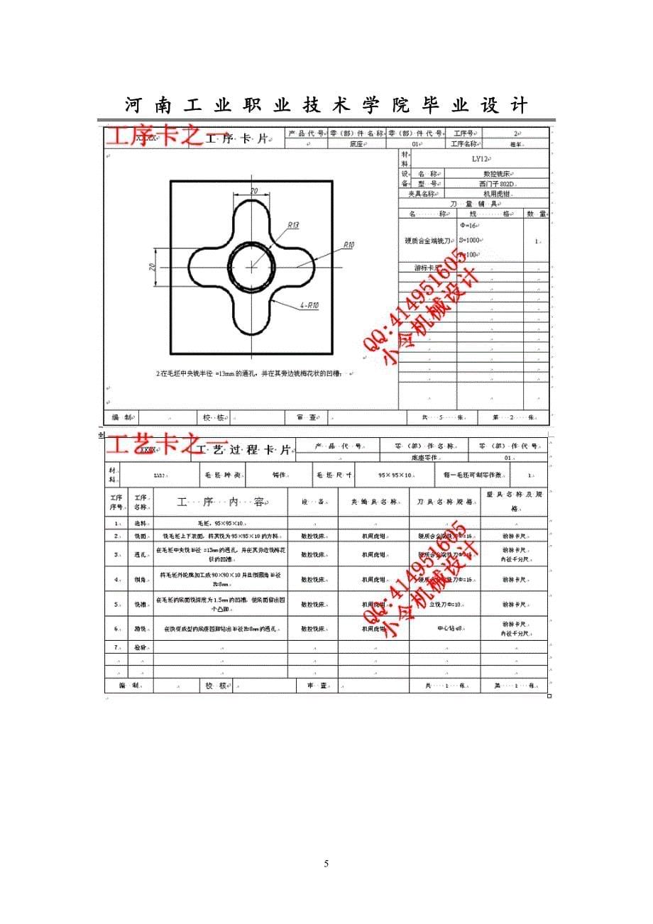 底座零件的数控加工与编程设计【毕业论文答辩资料】_第5页