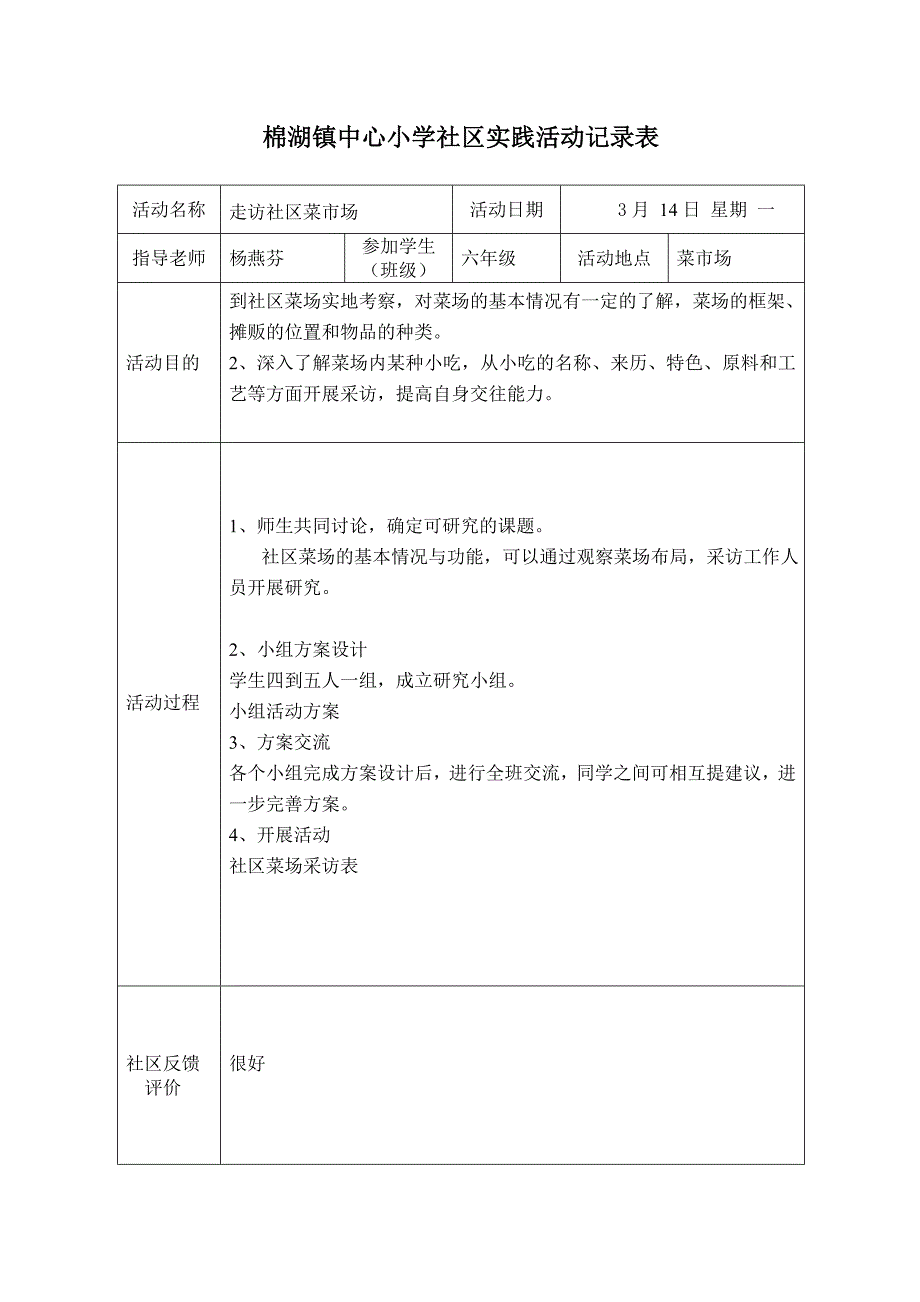 学生社会实践记录表模板_第2页