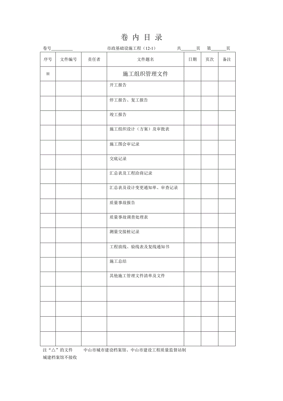 中山市政工程资料卷内目录.doc_第5页