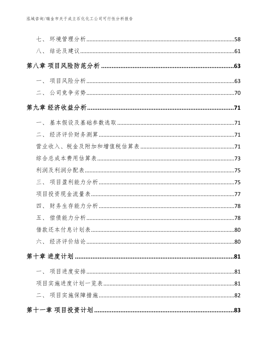 瑞金市关于成立石化化工公司可行性分析报告【模板范文】_第4页