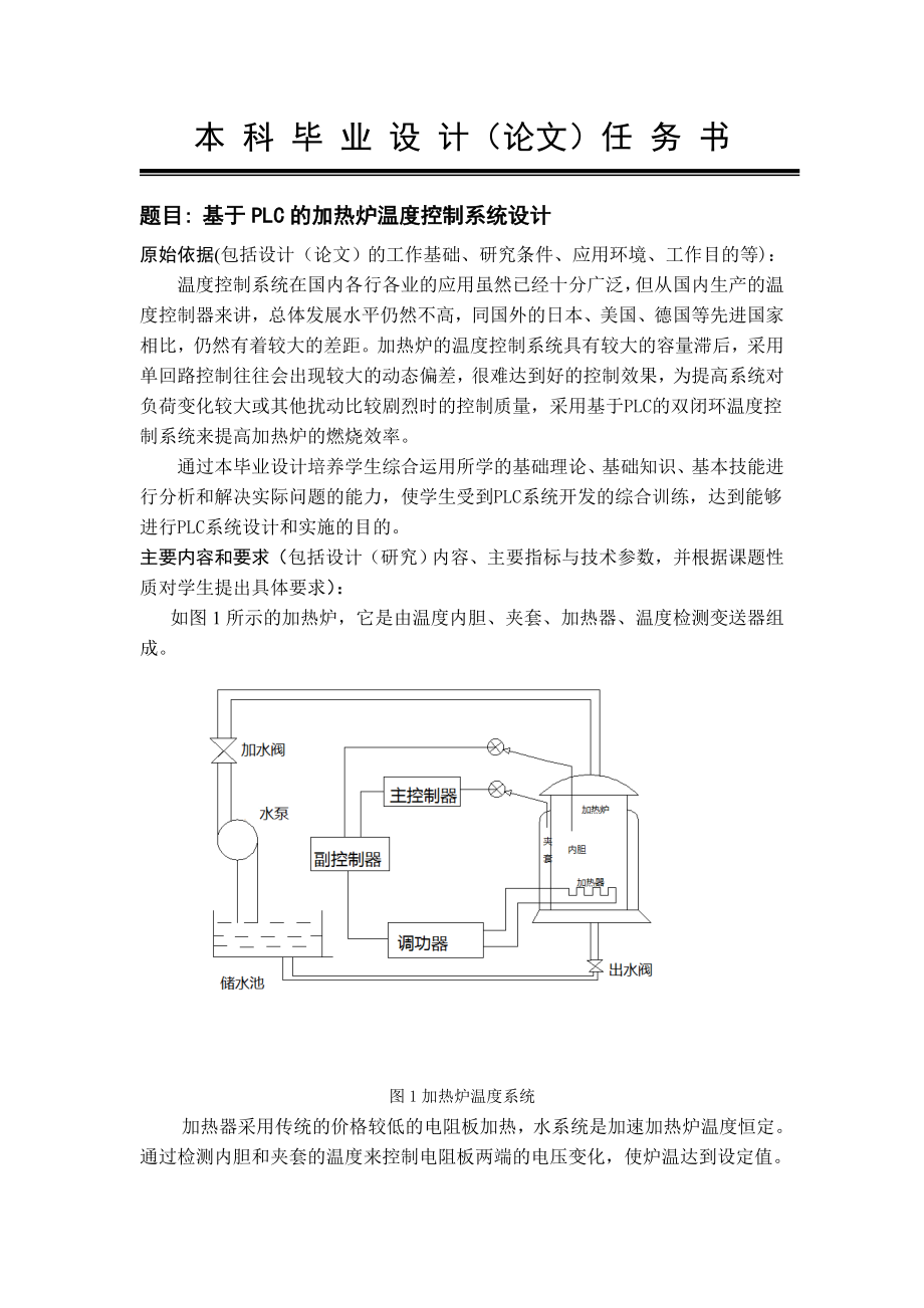 基于PLC的加热炉温度控制系统设计(共55页)_第1页